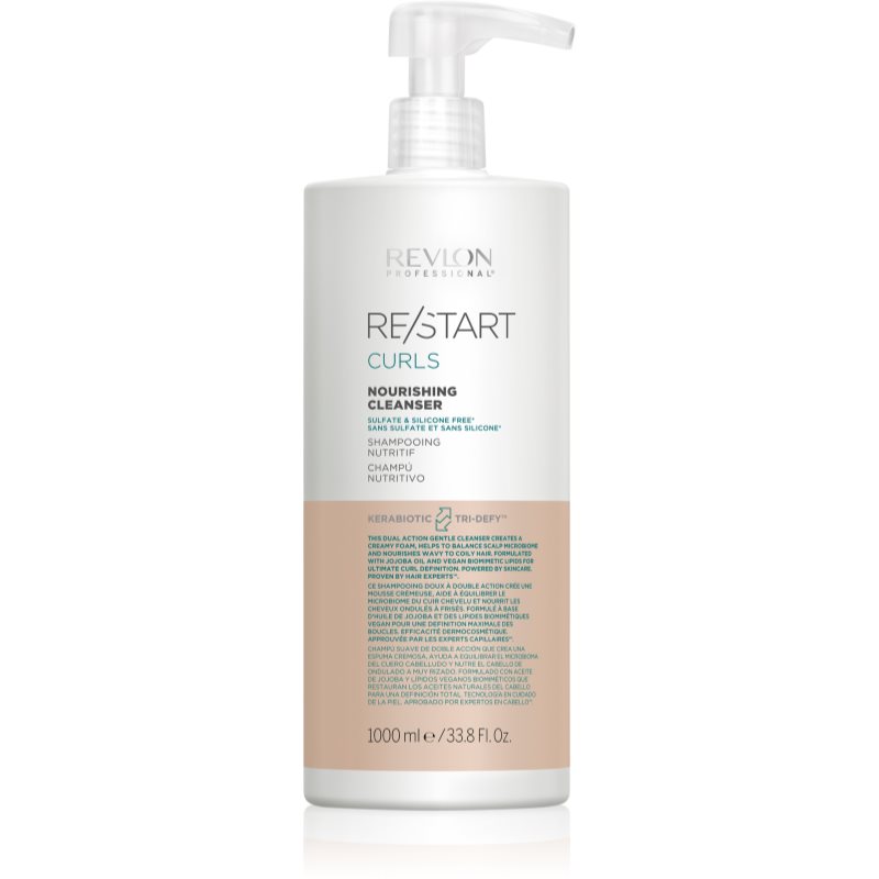 Revlon Professional Re/Start Curls bezsulfátový šampon pro vlnité a kudrnaté vlasy 1000 ml - parfo.cz
