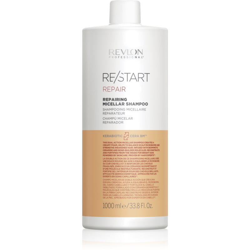 Revlon Professional Re/Start Recovery micelární šampon pro poškozené a křehké vlasy 1000 ml - parfo.cz