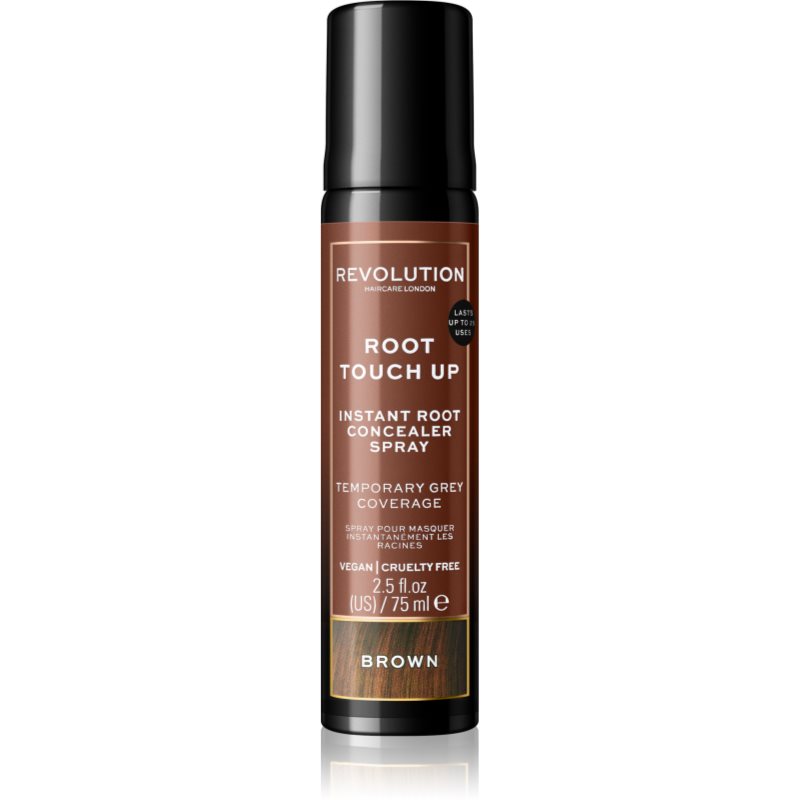 Revolution Haircare Root Touch Up sprej pro okamžité zakrytí odrostů odstín Brown 75 ml - parfo.cz