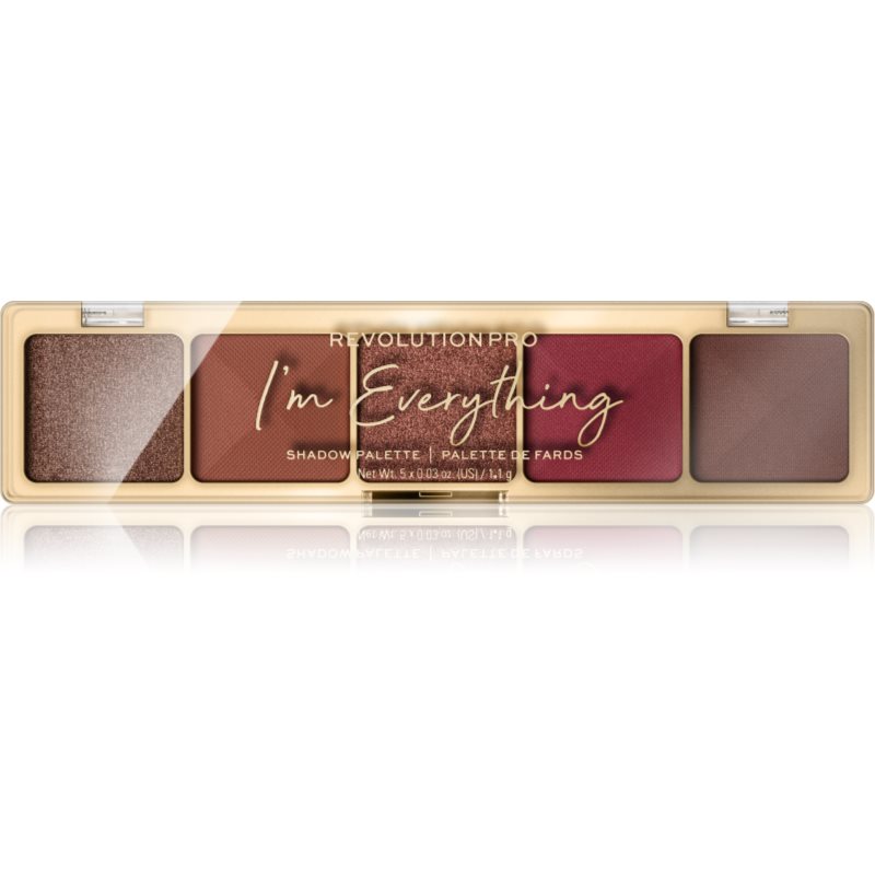 Revolution PRO Glam paletka očních stínů odstín I'm Everything Burnt Nude 5