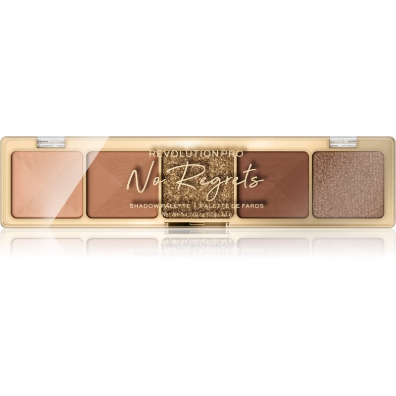 Revolution PRO Glam paletka očních stínů odstín No Regrets Soft Nude 5