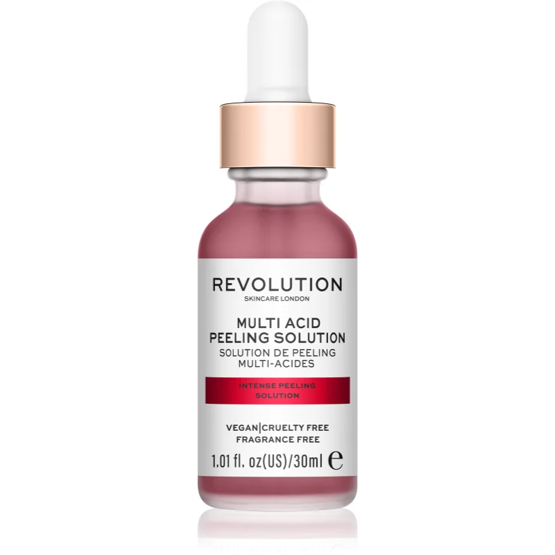 Revolution Skincare Multi Acid Peeling Solution hloubkově čisticí peeling s AHA kyselinami 30 ml - parfo.cz