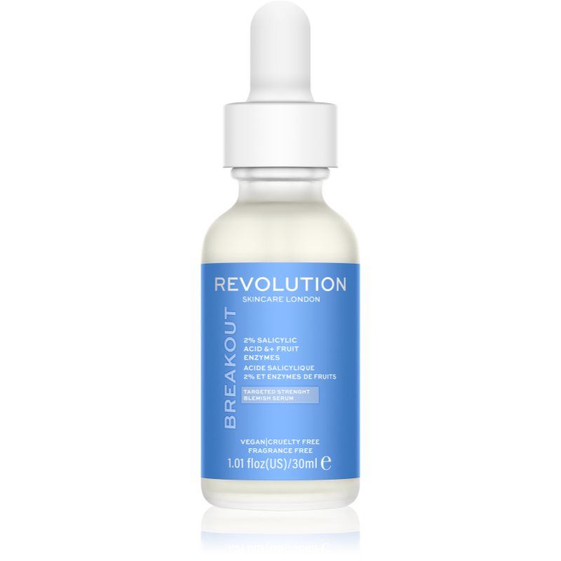 Revolution Skincare Super Salicylic 2% Salicylic Acid & Fruit Enzymes sérum pro regeneraci mastné a problematické pleti 30 ml - parfo.cz