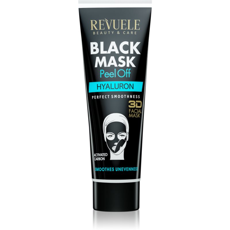 Revuele Black Mask Peel Off Hyaluron čisticí slupovací maska s aktivním uhlím 80 ml - parfo.cz