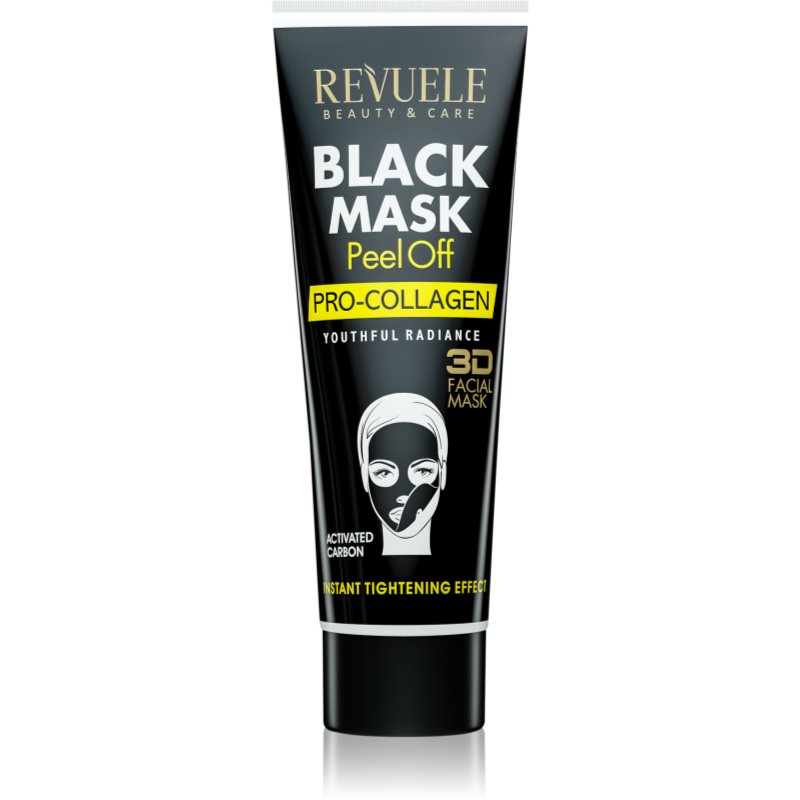 Revuele Black Mask Peel Off Pro-Colagen slupovací maska pro zpevnění pleti 80 ml - parfo.cz