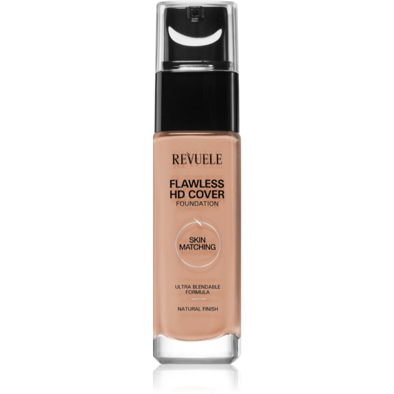 Revuele Flawless HD Cover Foundation lehký make-up pro dokonalý vzhled odstín 02 Vanilla 33 ml - parfo.cz