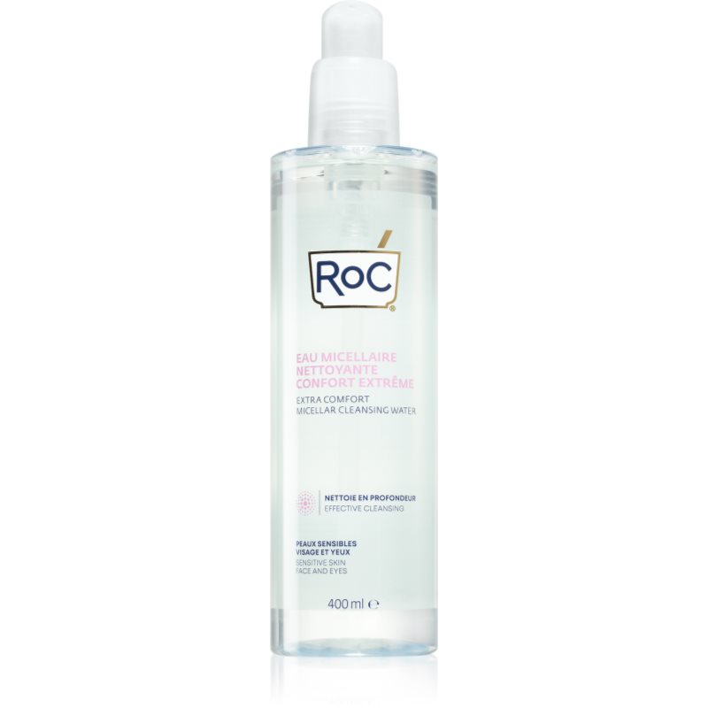 RoC Extra Comfort Micellar Cleansing Water zklidňující micelární voda pro citlivou pleť 400 ml - parfo.cz