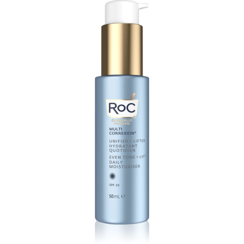RoC Multi Correxion Even Tone + Lift zpevňující denní krém pro jednotný tón pleti SPF 30 50 ml - parfo.cz