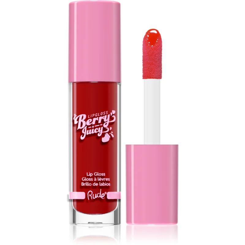 Rude Cosmetics Berry Juicy hydratační lesk na rty odstín Coral Kiss 4 g - parfo.cz
