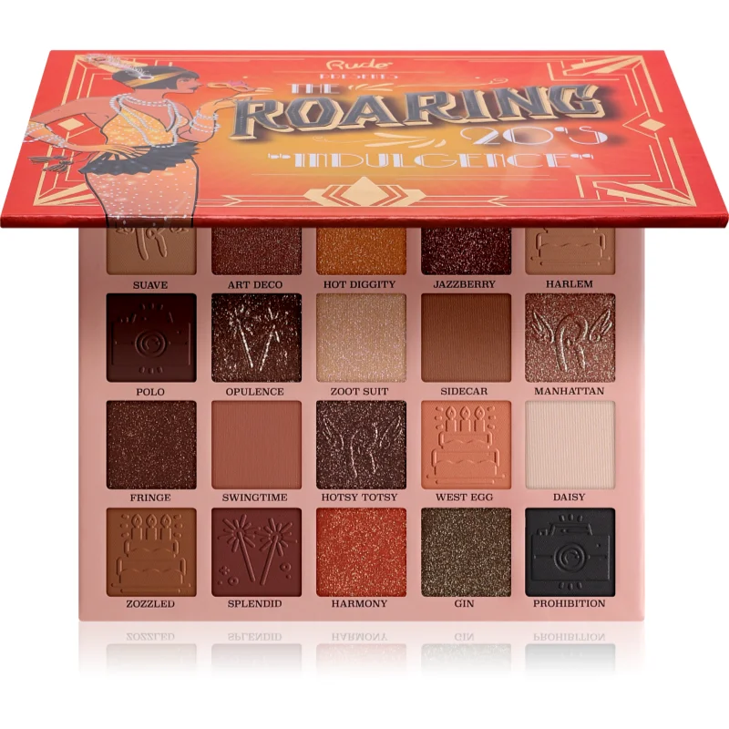 Rude Cosmetics The Roaring 20's Eyeshadow paletka očních stínů odstín Indulgence 24 g - parfo.cz