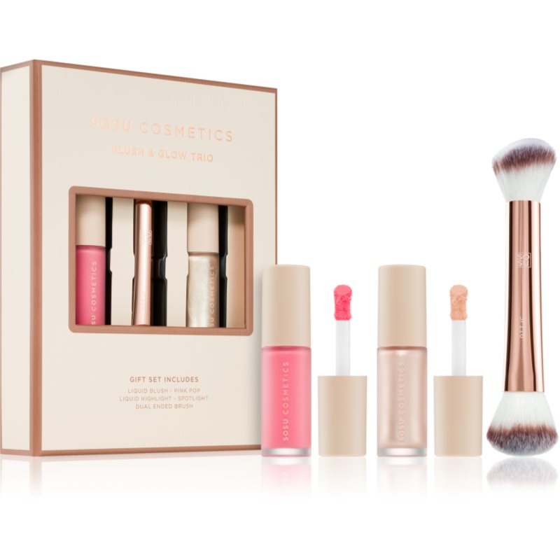 SOSU Cosmetics Blush & Glow Trio dárková sada na obličej - parfo.cz