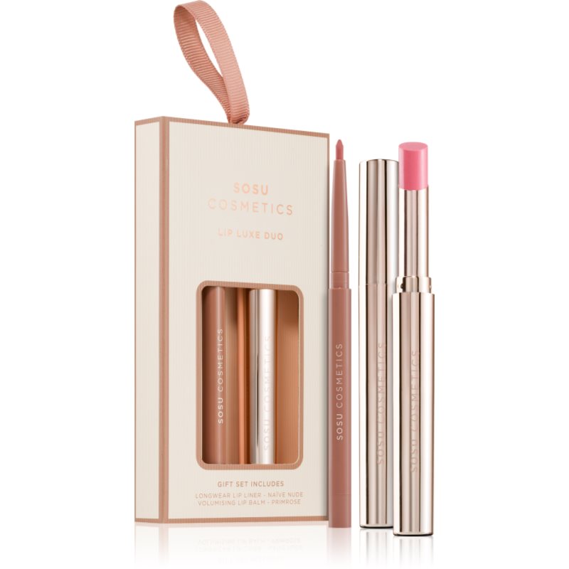 SOSU Cosmetics Lip Luxe Duo dárková sada na rty odstín Pink - parfo.cz