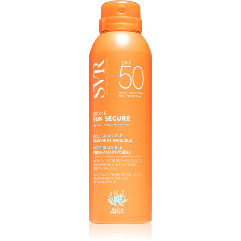SVR Sun Secure opalovací mlha ve spreji SPF 50 200 ml - parfo.cz