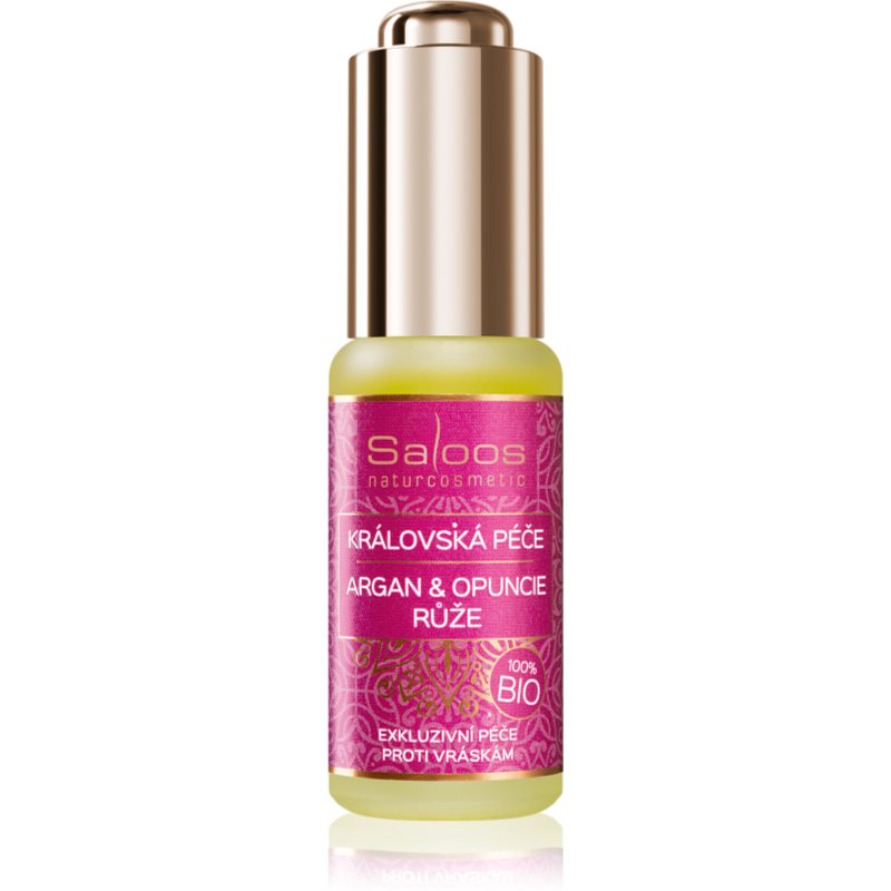 Saloos Bio Královská Péče Argan & Opuncie & Růže bio arganový olej s protivráskovým účinkem 20 ml - parfo.cz
