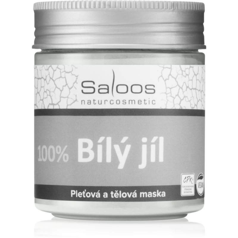 Saloos Jílová Maska Bílý jíl tělová a pleťová maska 100 g - parfo.cz