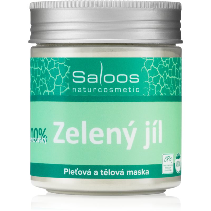 Saloos Jílová Maska Francouzský Zelený Jíl tělová a pleťová maska 140 g - parfo.cz