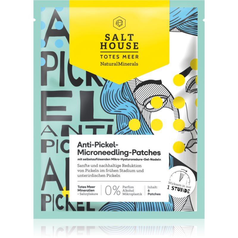 Salt House Natural Minerals Microneedling Anti-pimple Patches náplasti na problematickou pleť proti akné 6 ks - parfo.cz