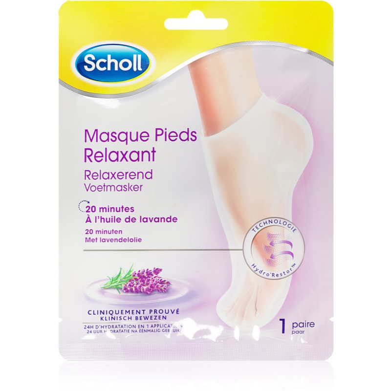 Scholl Expert Care regenerační maska na chodidla ve formě ponožek s vůní levandule 1 pár - parfo.cz