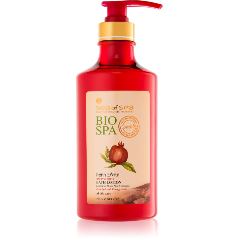Sea of Spa Bio Spa Pomegranate sprchový a koupelový krém s minerály z Mrtvého moře s vůní Pomegranate 780 ml - parfo.cz