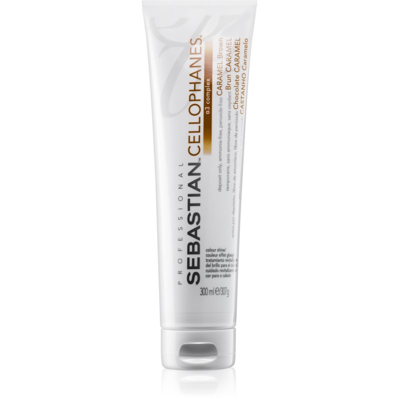 Sebastian Professional Cellophanes maska navracející lesk barveným vlasům Caramel Brown 300 ml - parfo.cz