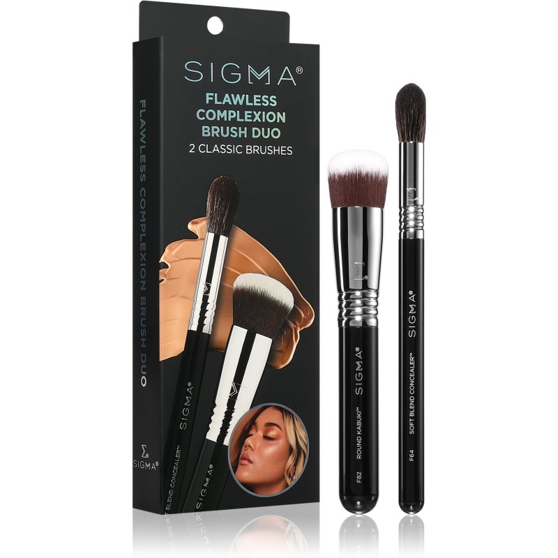 Sigma Beauty Brush Duo Flawless Complexion sada štětců pro dokonalý vzhled - parfo.cz