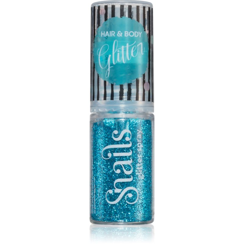 Snails Body Glitter třpytky na tělo a vlasy Turquoise blue 10 g - parfo.cz