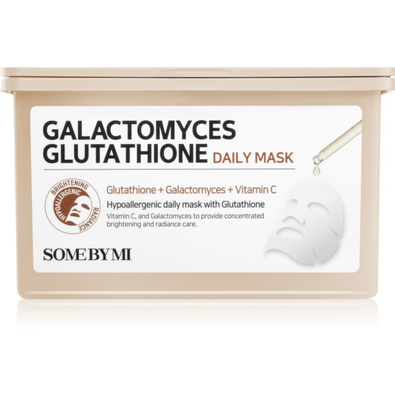 Some By Mi Galactomyces Glutathione Daily Mask Pack rozjasňující plátýnková maska velké balení 30 ks - parfo.cz