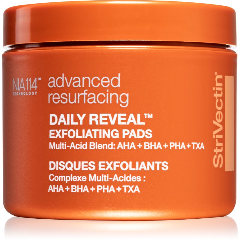 StriVectin Advanced Resurfacing Daily Reveal Exfoliating Pads exfoliační polštářky pro vyhlazení pleti a minimalizaci pórů 60 ks - parfo.cz