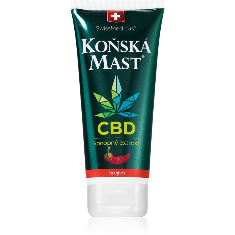 SwissMedicus Koňská mast s CBD hřejivá mast s hřejivým účinkem 200 ml - parfo.cz