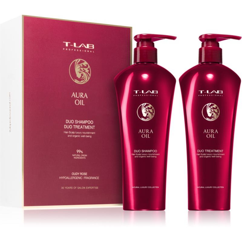 T-LAB Professional Aura Oil dárková sada pro výživu a hydrataci - parfo.cz