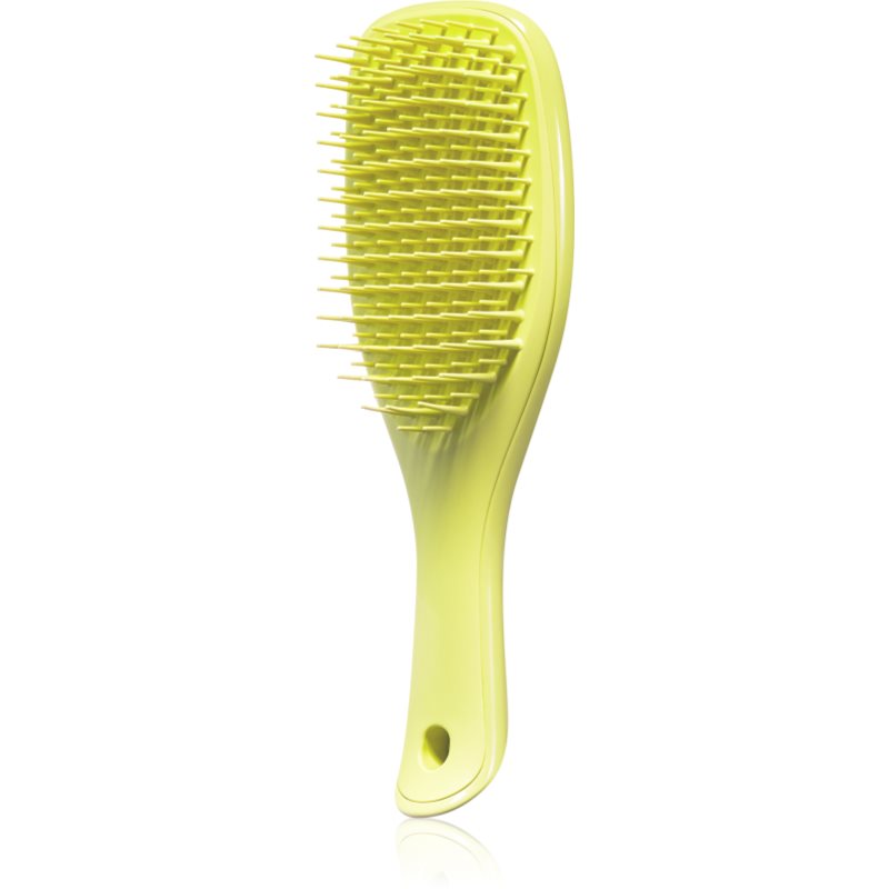 Tangle Teezer Ultimate Detangler Mini malý plochý kartáč na rovné a kudrnaté vlasy Hyper Yellow 1 ks - parfo.cz