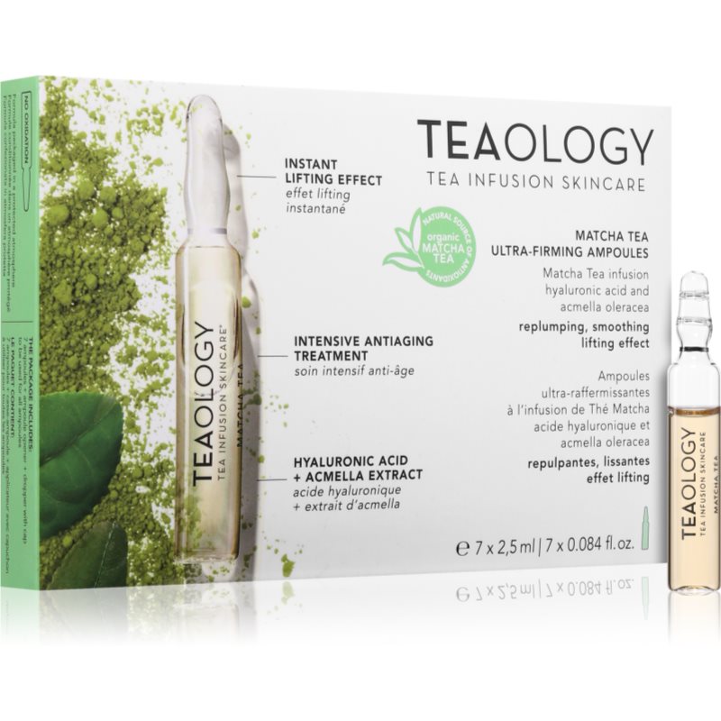 Teaology Anti-Age Matcha Tea Ultra-Firming Ampoules ampule pro hydrataci a vypnutí pokožky 7x2