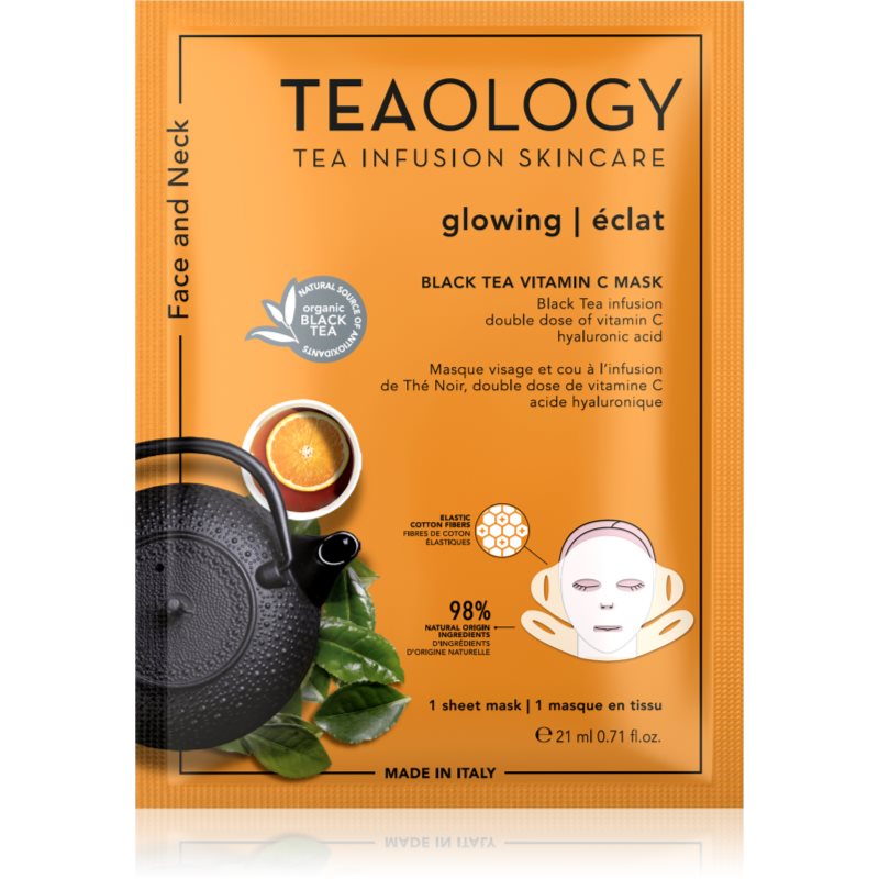 Teaology Face Mask Vitamin C plátýnková maska s vitaminem C 21 ml - parfo.cz