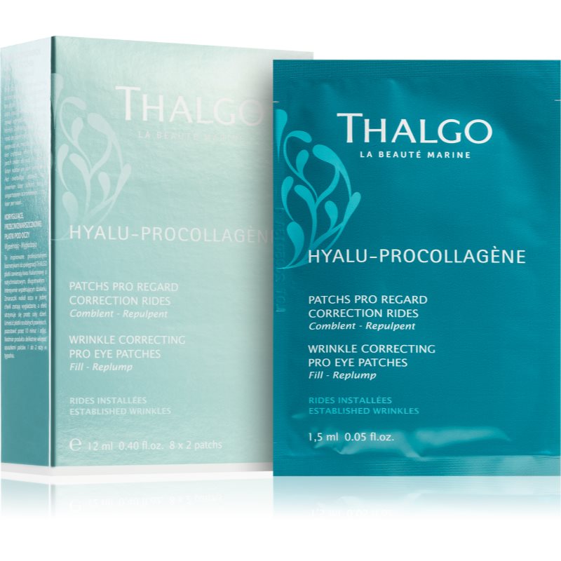 Thalgo Hyalu-Procollagen Wrinkle Correcting Pro Eye Patches vyhlazující oční maska 8x2 ks - parfo.cz