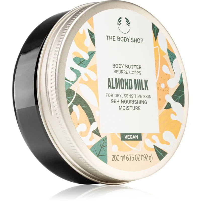 The Body Shop Almond Milk Body Butter výživné tělové máslo pro suchou a citlivou pokožku 200 ml - parfo.cz