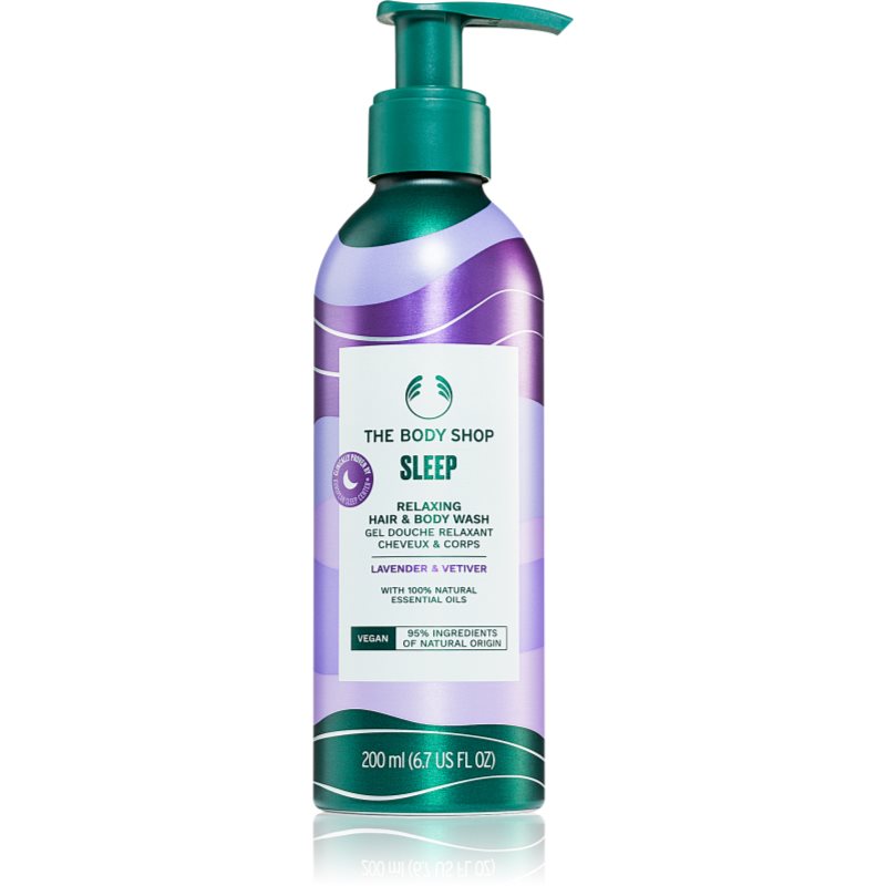 The Body Shop Lavander & Vetiver šampon na vlasy a tělo Lavender & Vetiver 200 ml - parfo.cz