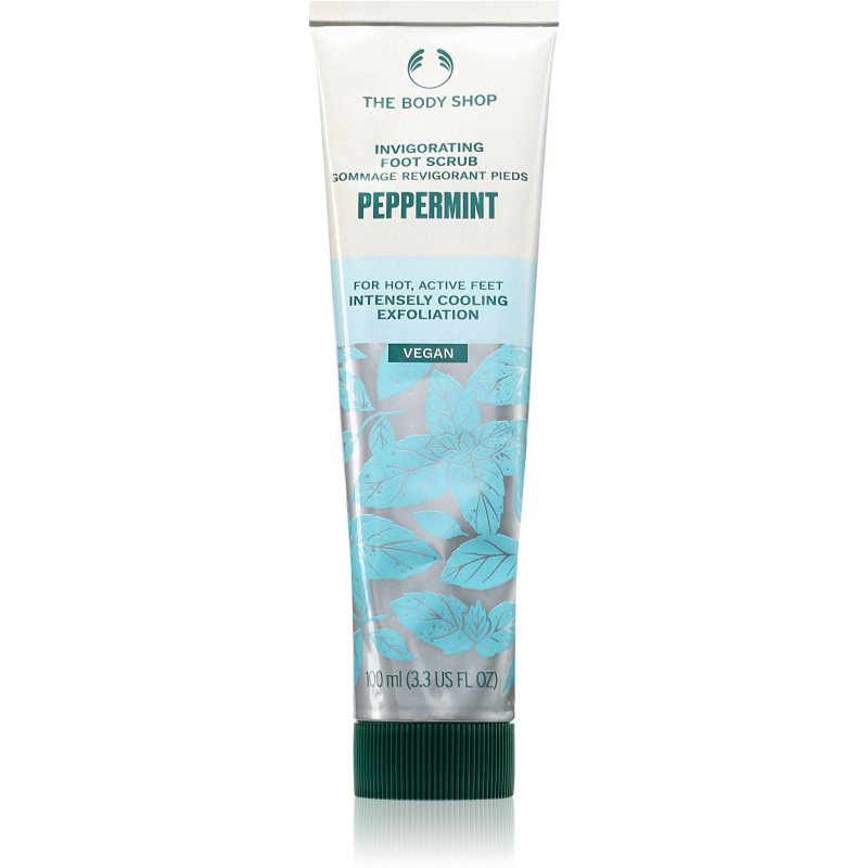 The Body Shop Peppermint Foot Scrub peeling s mátou peprnou 100 ml - parfo.cz
