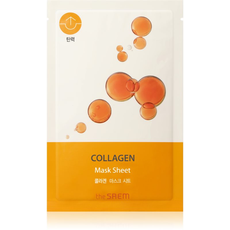 The Saem Bio Solution Collagen plátýnková maska pro intenzivní vypnutí a rozjasnění pleti 20 g - parfo.cz