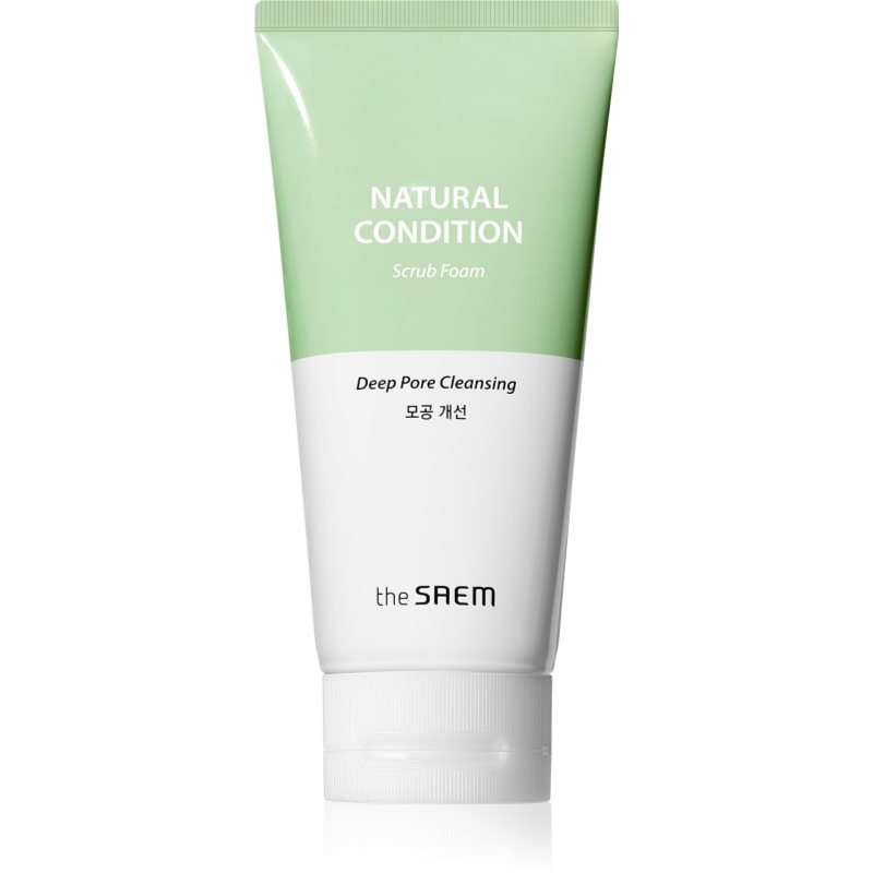 The Saem Natural Condition Scrub Foam exfoliační čisticí pěna s peelingovým efektem 150 ml - parfo.cz