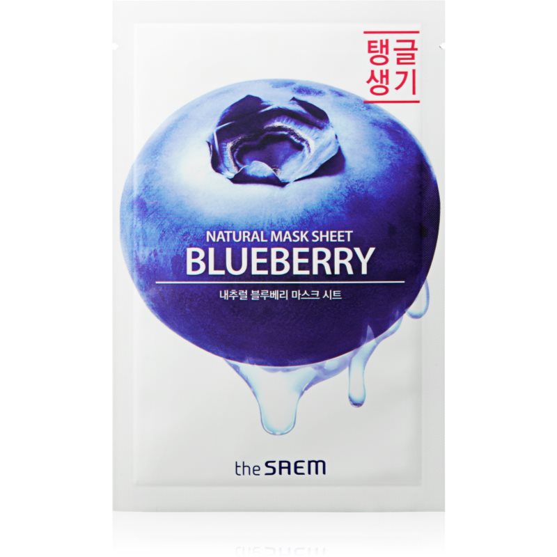 The Saem Natural Mask Sheet Blueberry plátýnková maska s revitalizačním účinkem 21 ml - parfo.cz