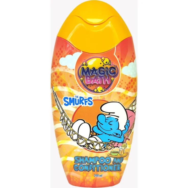 The Smurfs Magic Bath Shampoo & Conditioner šampon a kondicionér pro děti 200 ml - parfo.cz