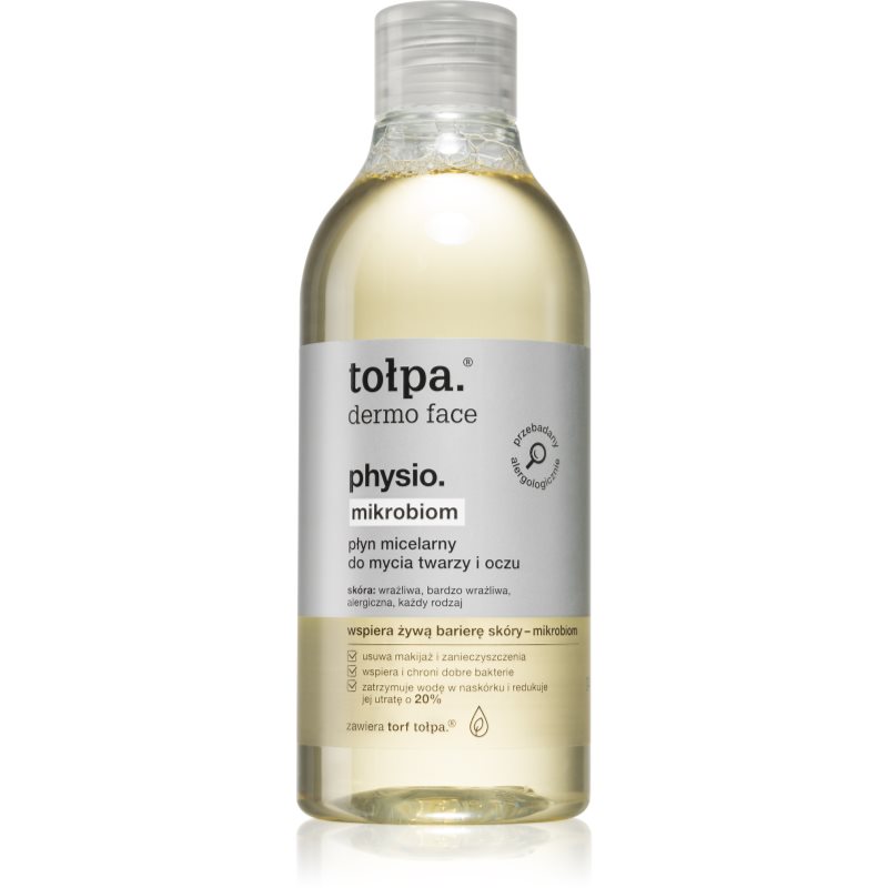 Tołpa Physio Mikrobiom čisticí micelární voda na obličej a oči 400 ml - parfo.cz