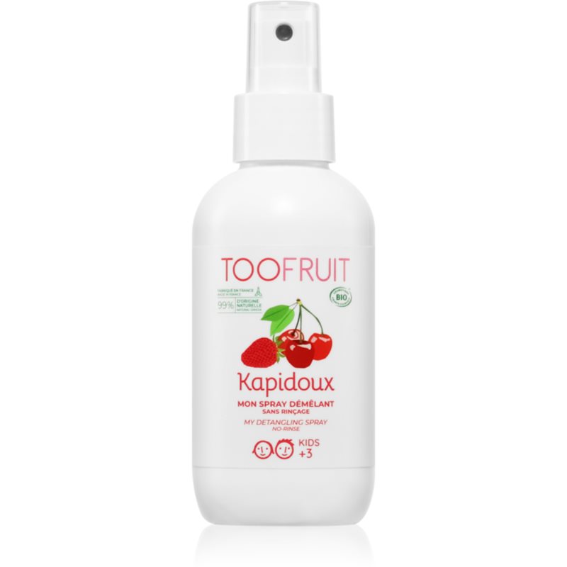 Toofruit Detangling Spray sprej pro snadné rozčesání vlasů pro děti Strawberry Cherry 125 ml - parfo.cz