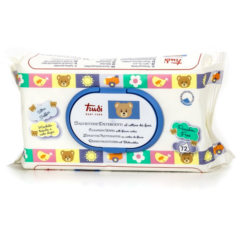 Trudi Baby Care čisticí vlhčené ubrousky s květinovým nektarem 72 ks - parfo.cz