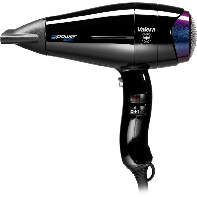 Valera ePower 2020 eQ RC D velmi výkonný ionizační fén na vlasy Crystal Black 1 ks - parfo.cz