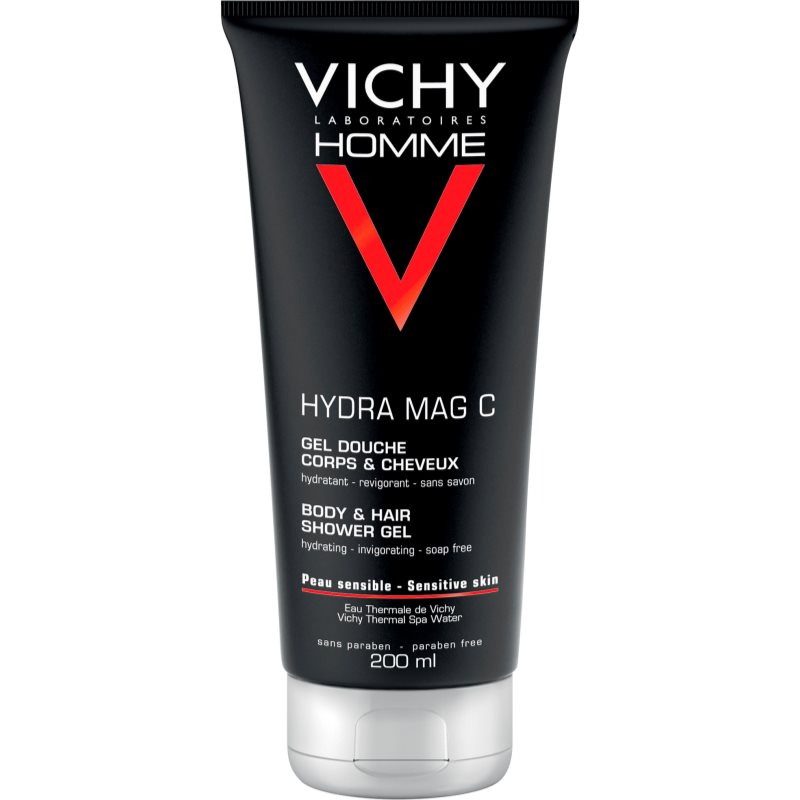 Vichy Homme Hydra-Mag C sprchový gel na tělo a vlasy 200 ml - parfo.cz