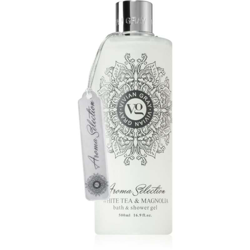 Vivian Gray Aroma Selection White Tea & Magnolia sprchový a koupelový gel 500 ml - parfo.cz