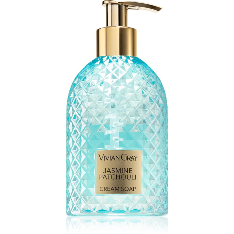Vivian Gray Gemstone Jasmine & Patchouli krémové mýdlo na ruce 300 ml - parfo.cz