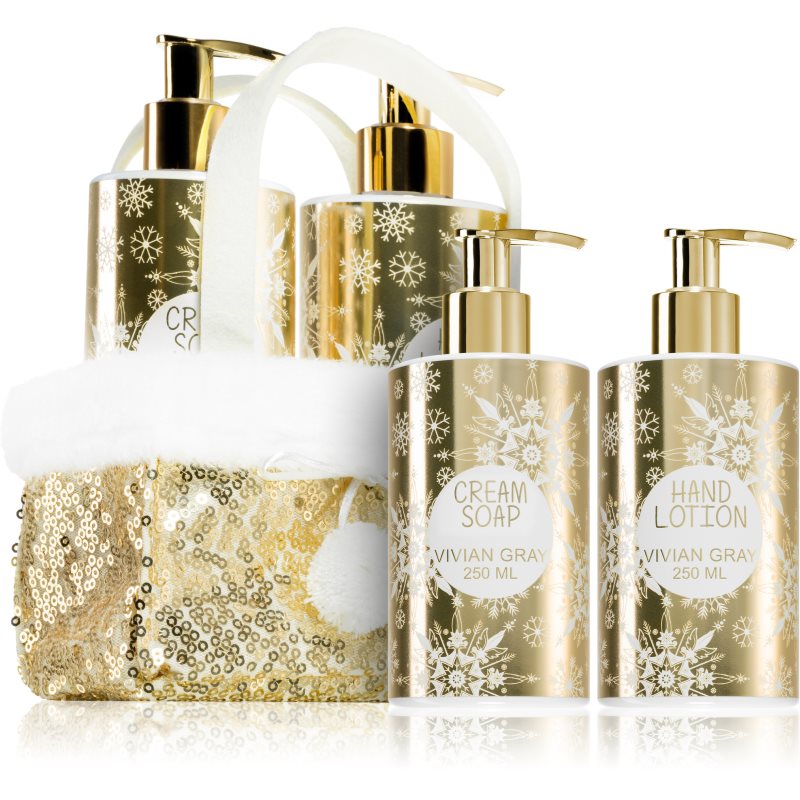 Vivian Gray Golden Glitters Vanilla & Patchouli dárková sada na ruce - parfo.cz