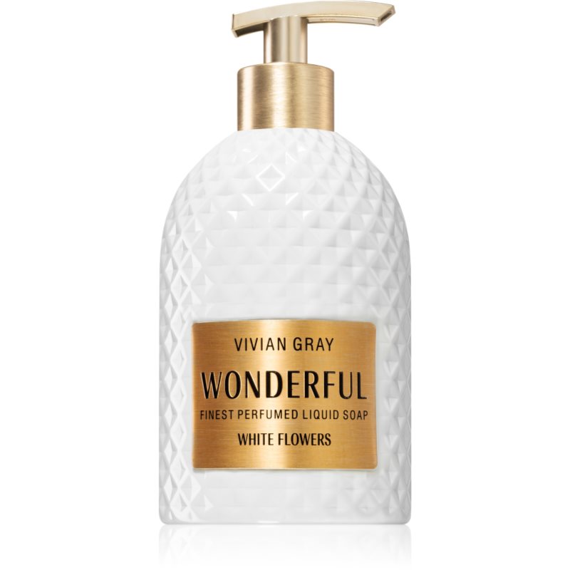 Vivian Gray Wonderful White Flowers luxusní tekuté mýdlo na ruce 500 ml - parfo.cz